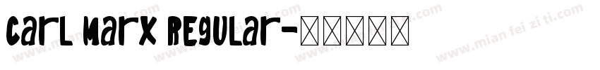 Carl Marx Regular字体转换